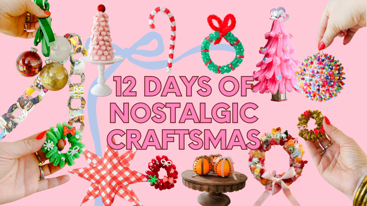 Nostalgic Craftsmas: 12 Christmas Craft Tutorials Inspired by the Past