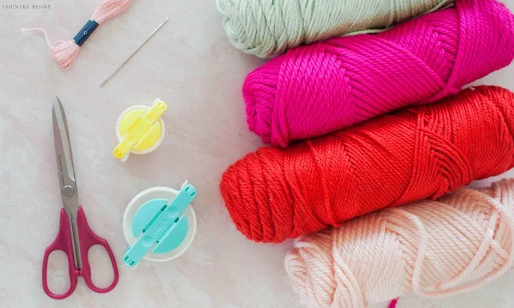 DIY Colorful Holiday Pom-Pom Garland How To