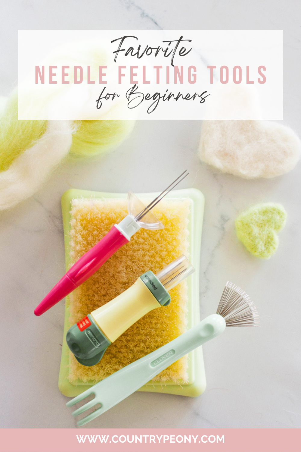 Needle Felting TOOLS for beginners, you only need two or three