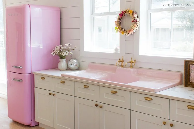 Pink Smeg Fridge — Country Peony