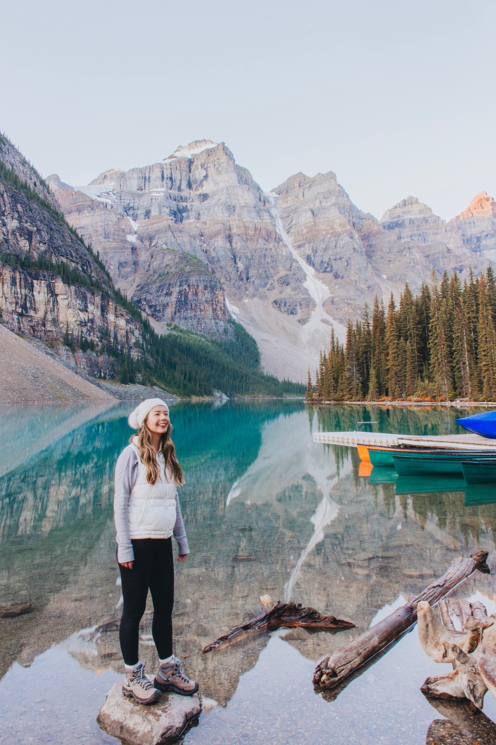 Lake Moraine at Sunrise