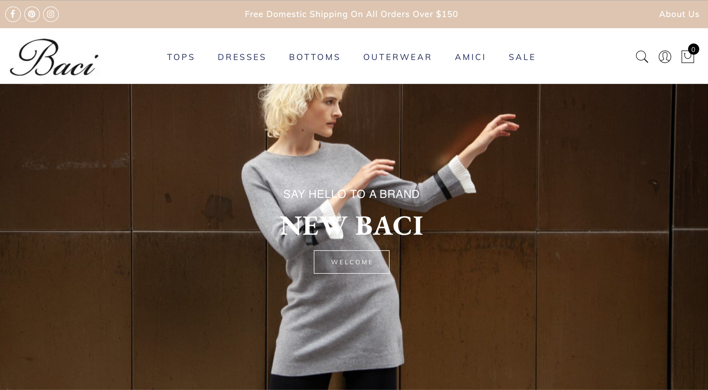 Redesigned and launched all-new retail site for Baci, utilizing the Shopify e-commerce platform.