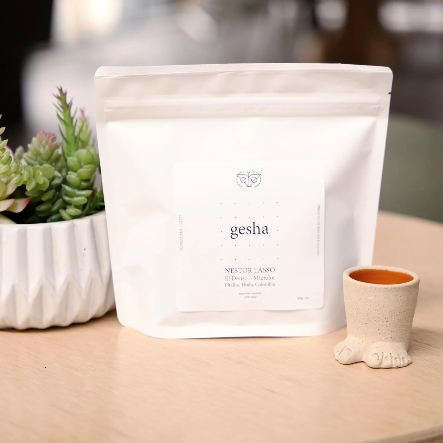 Nestor Lasso's Gesha taking us thru the end of 2024. There's a lot of uncertainty but one thing for sure is the coffee that the will not let you down. Juicy exotic fruits with tons of sweetness. Now available at all locations and online ✈️ 🚐 🚲 . 
G