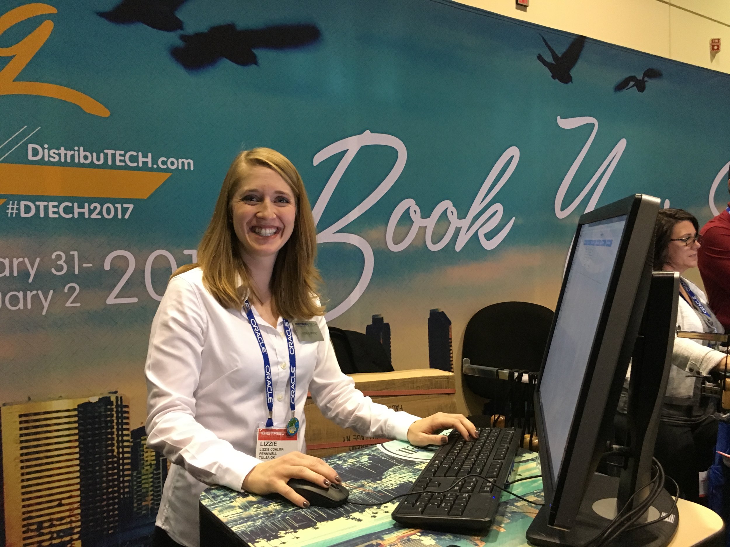 Quick stop at the clients booth to check in and debrief, this team has it down with smiling friendly faces providing support for exhibitors and rebooking for next year. 