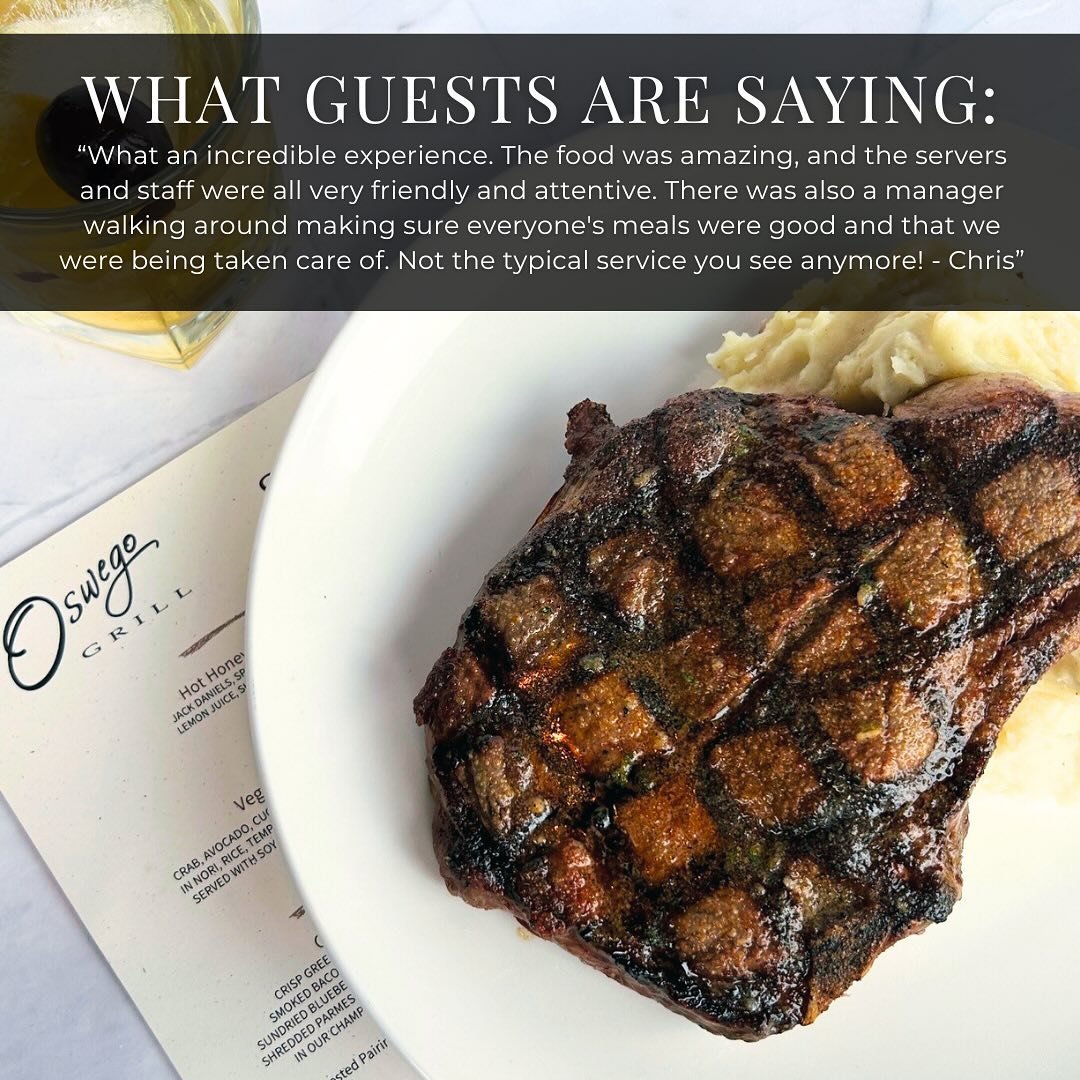 We love our guest feedback! 🤍 Providing a high quality dining experience is our goal, and we are so thankful to have staff that are always going above and beyond to provide those memorable moments. ⁠
⁠
&ldquo;What an incredible experience. The food 