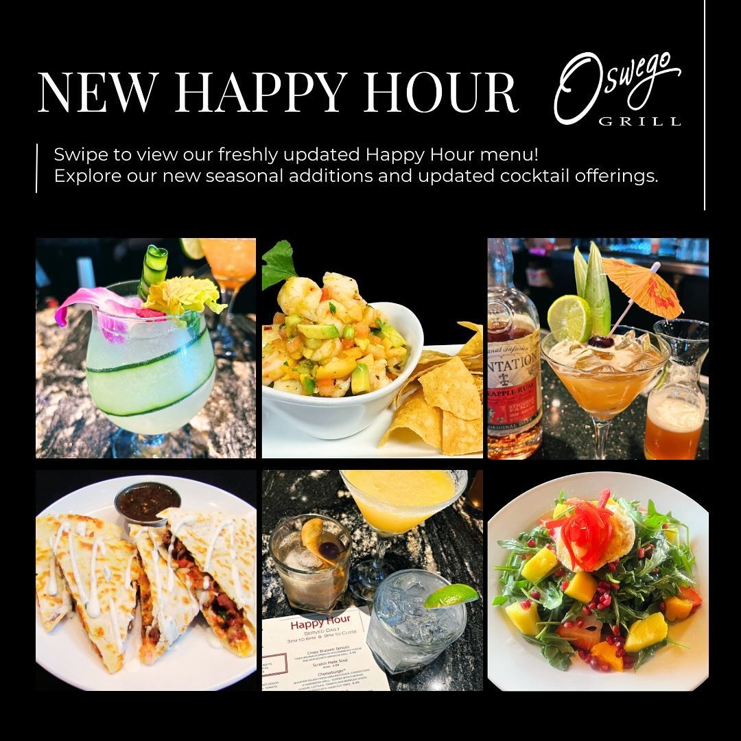 Our Happy Hour offerings got a fresh update for the warmer weather. ☀️⁠
Explore the new Chilled Prawn Ceviche, Hawaiian Spring Salad, Crispy Chicken and Cheese Quesadilla, and Hot Fudge Sundae! ⁠
⁠
We have also added our new craft cocktails, and brou