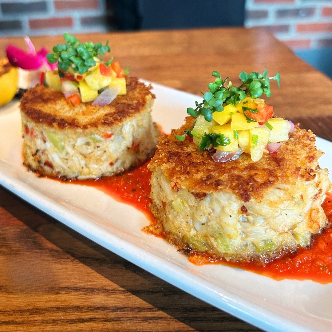 Mother's Day is officially a week away and we wanted to give you a sneak peek into our Mother's Day Feature sheet. ⁠
⁠
🦀 One of the items we are most excited about are the Fresh Dungeness Crab Cakes! Paired with a vibrant red pepper romesco sauce an