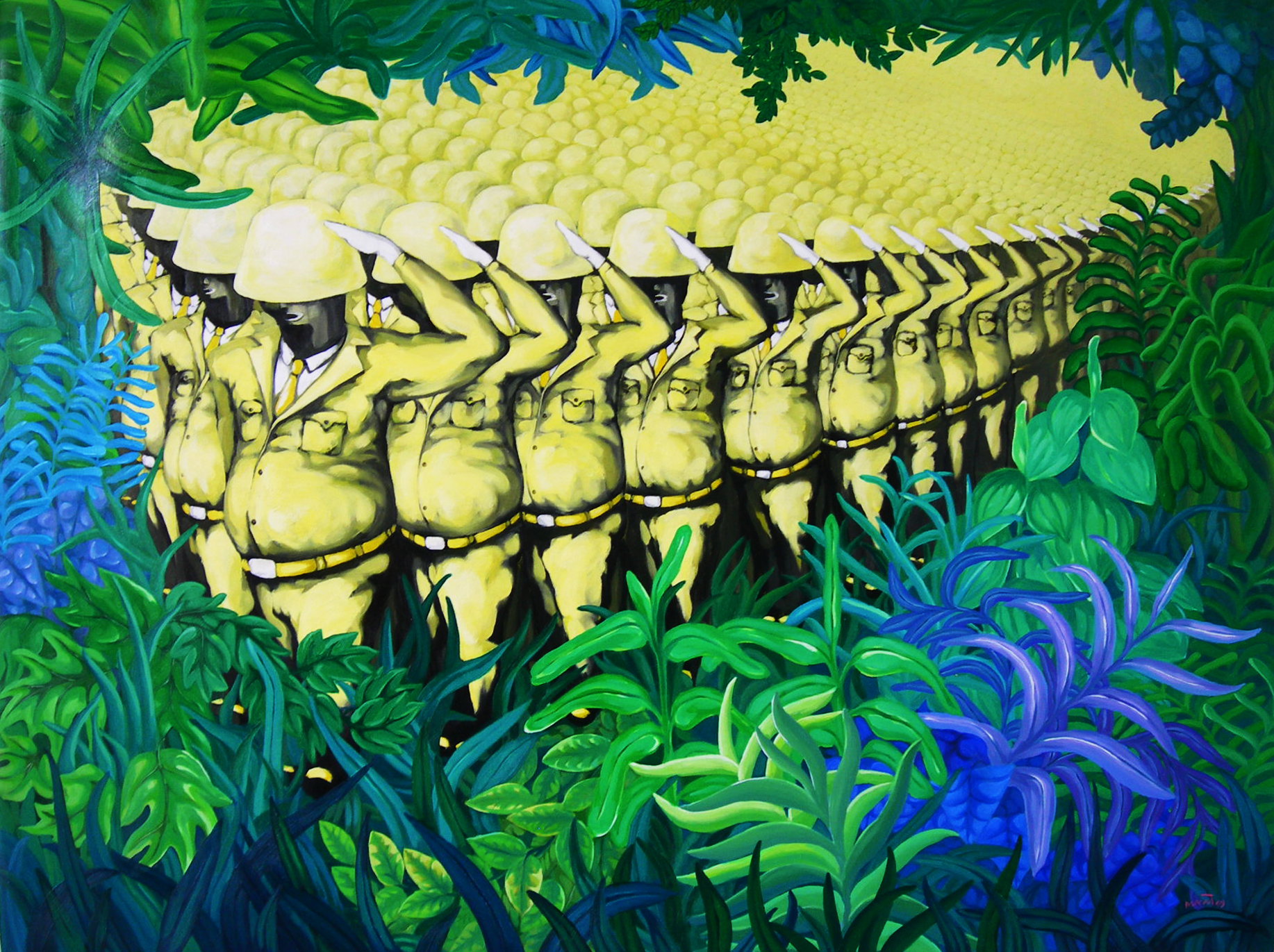 Tuan Mami, The Cover #3, oil on canvas