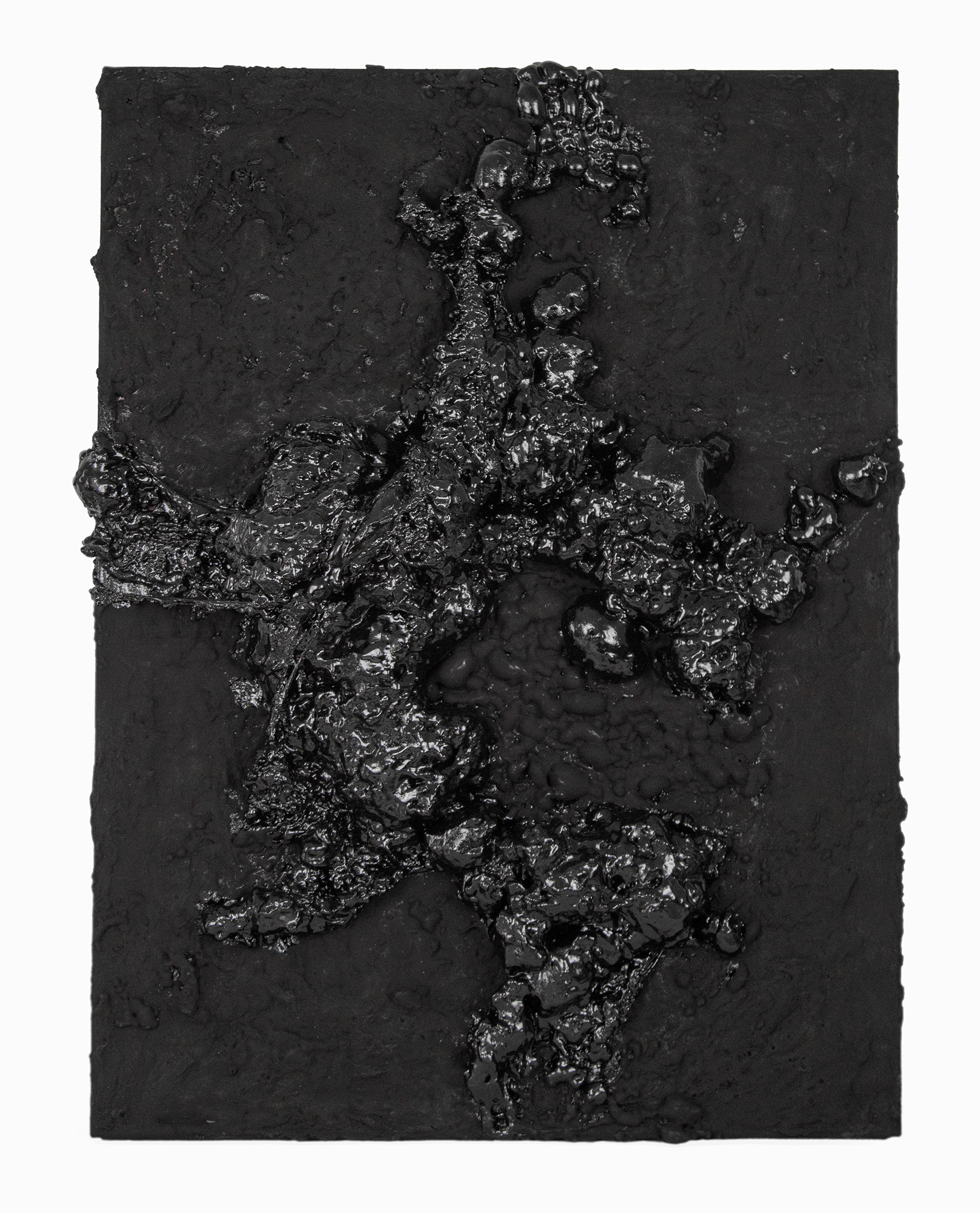   Adewale Seye-Alli   Enigma, 2023  Acrylic, fire, polyurethane and isocyanate on canvas	    18x24 inches 