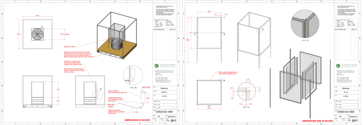  Technical Plans, for 'Moto G [Air]'. 