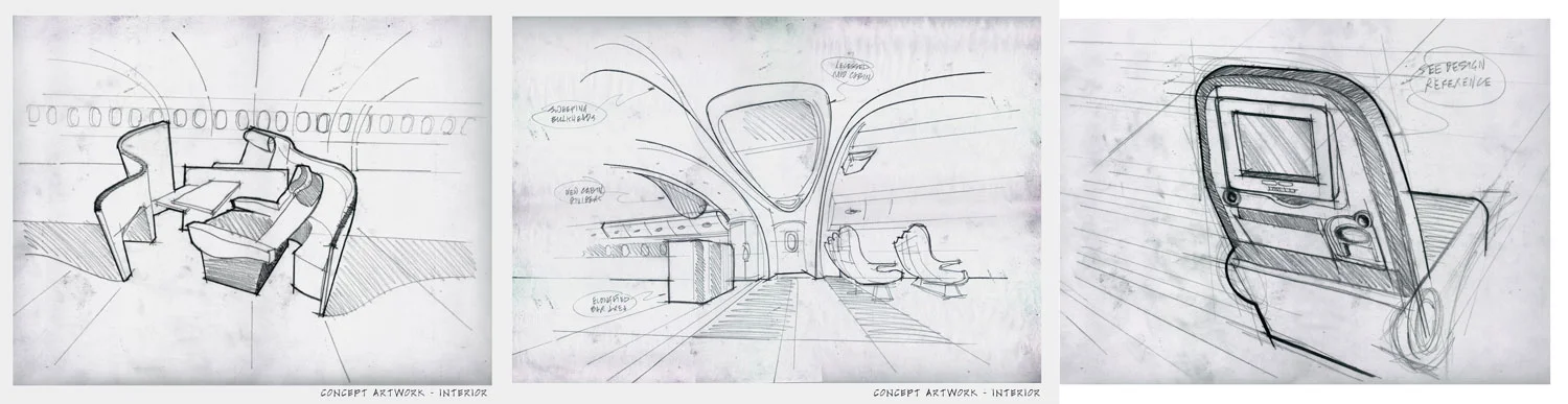 Concept Art, for plane interior designer.