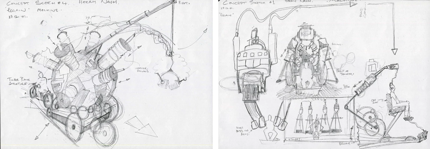 Preliminary Concept Artwork, for machine set build.