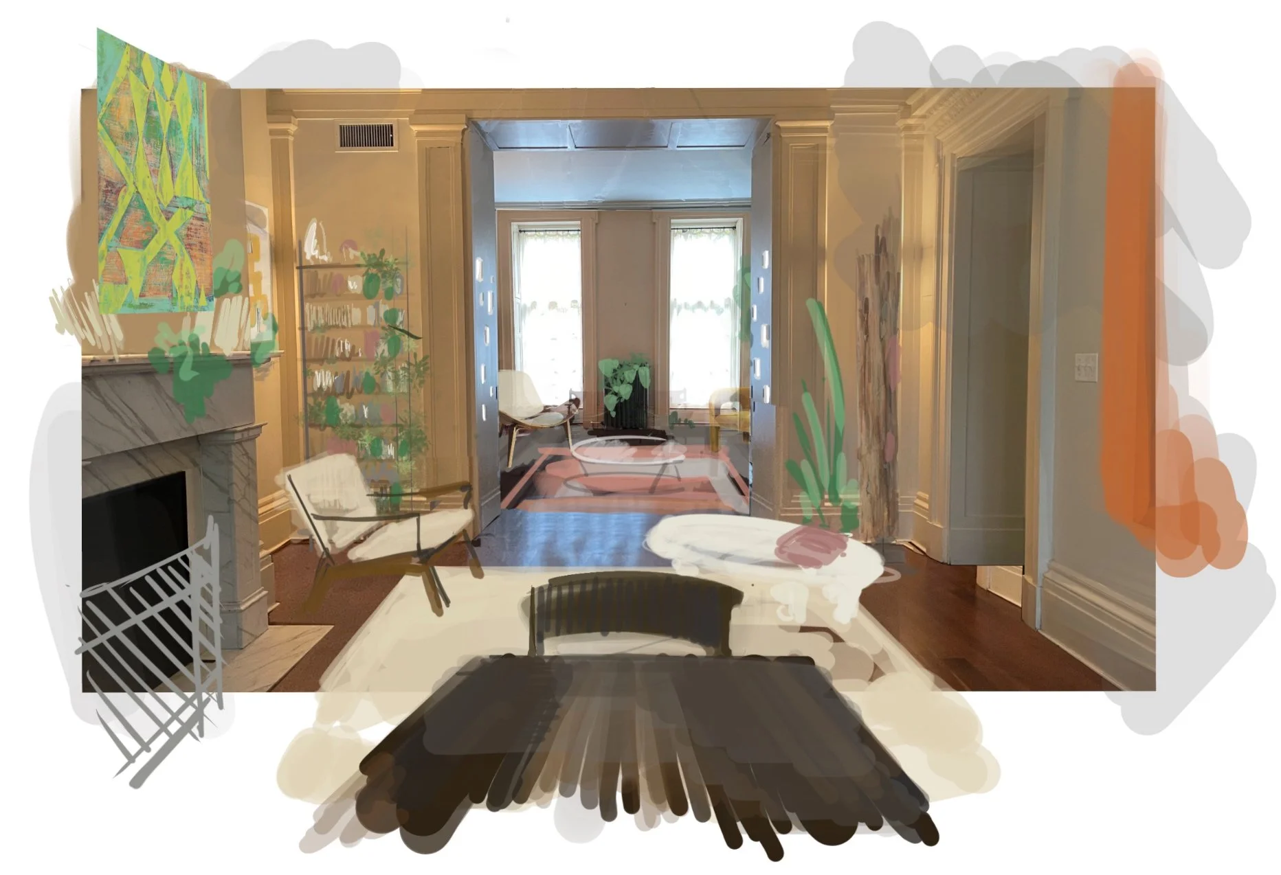 'Air BnB, Interview' Founders Apartment Interior - Concept 