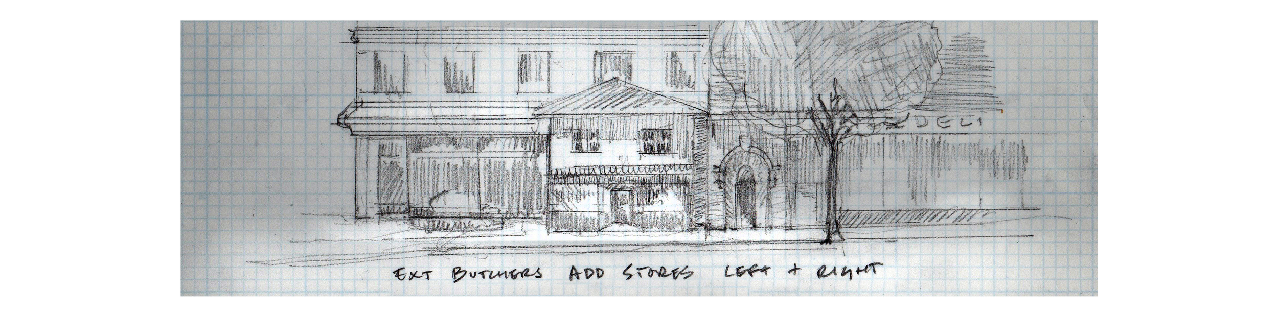 'Audi, Butcher' Shop Exterior Street View - Concept