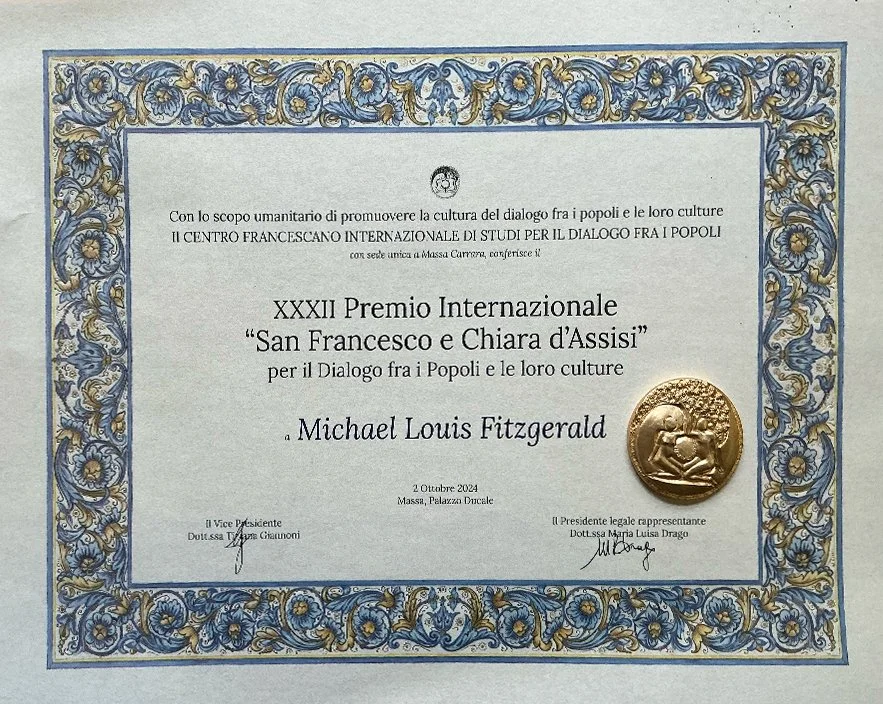 Award to Cardinal Michael for his work of dialogue