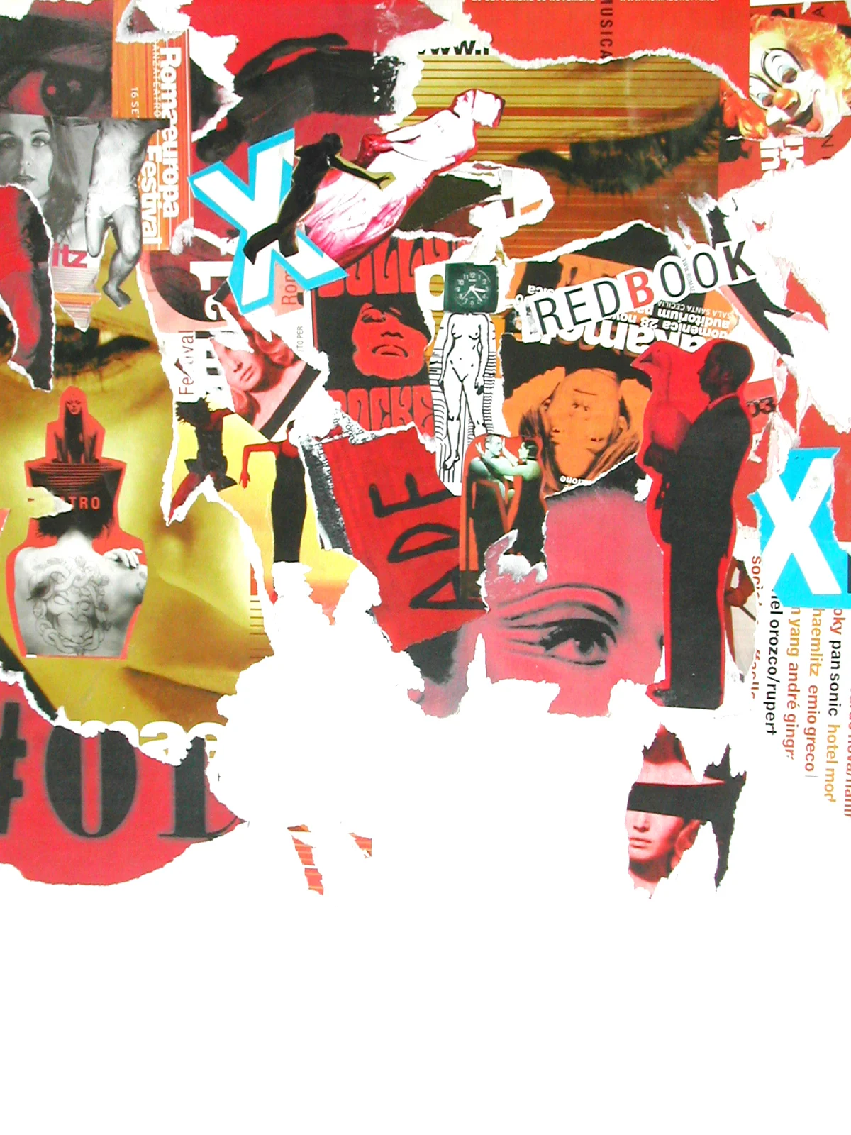  For the 20th anniversary of the Festival I made a collage using some of the previous editions' printed materials. We then used that as a background for all the other designs. 