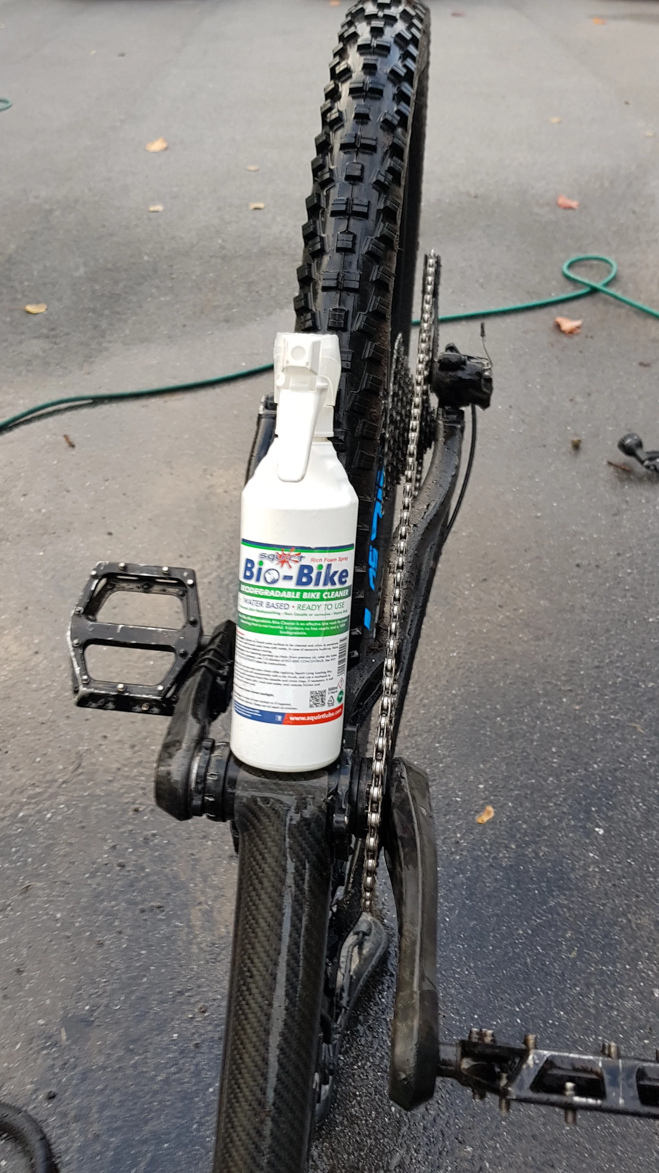 I have used a lot of different products over the years from dish soap to MucOff and have recently settled on Bio-Bike. Made by the same people that make Squirt bike lube (genious product that is)
