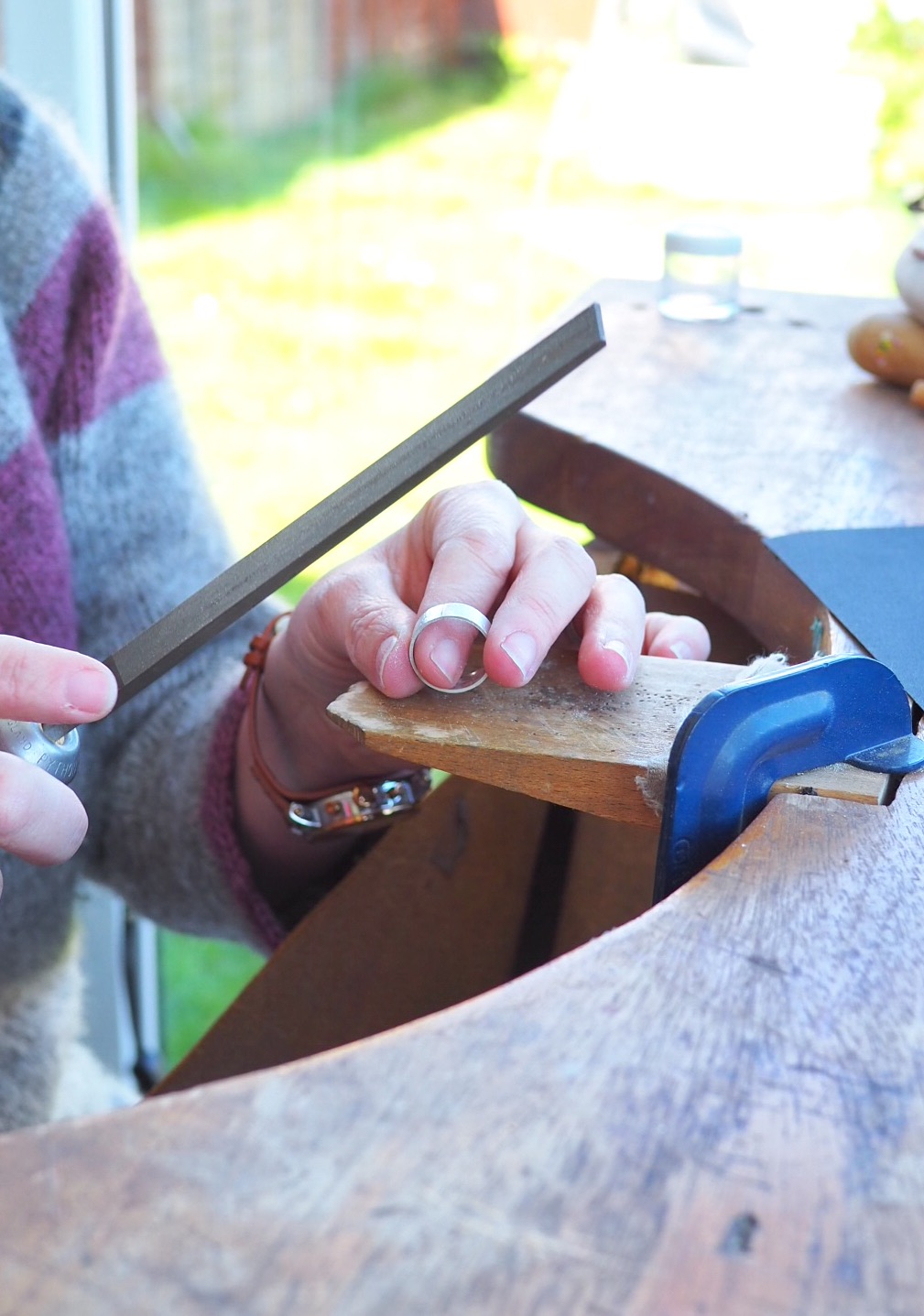 Kate Wainwright | Learn To Make A Silver Ring | Silversmith Lesson Sussex