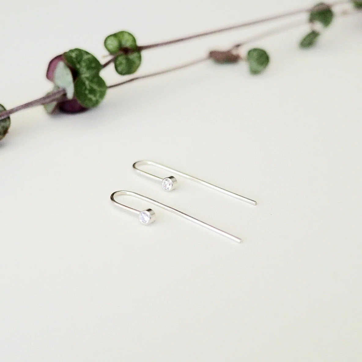 Cubic Zirconia diamond earrings