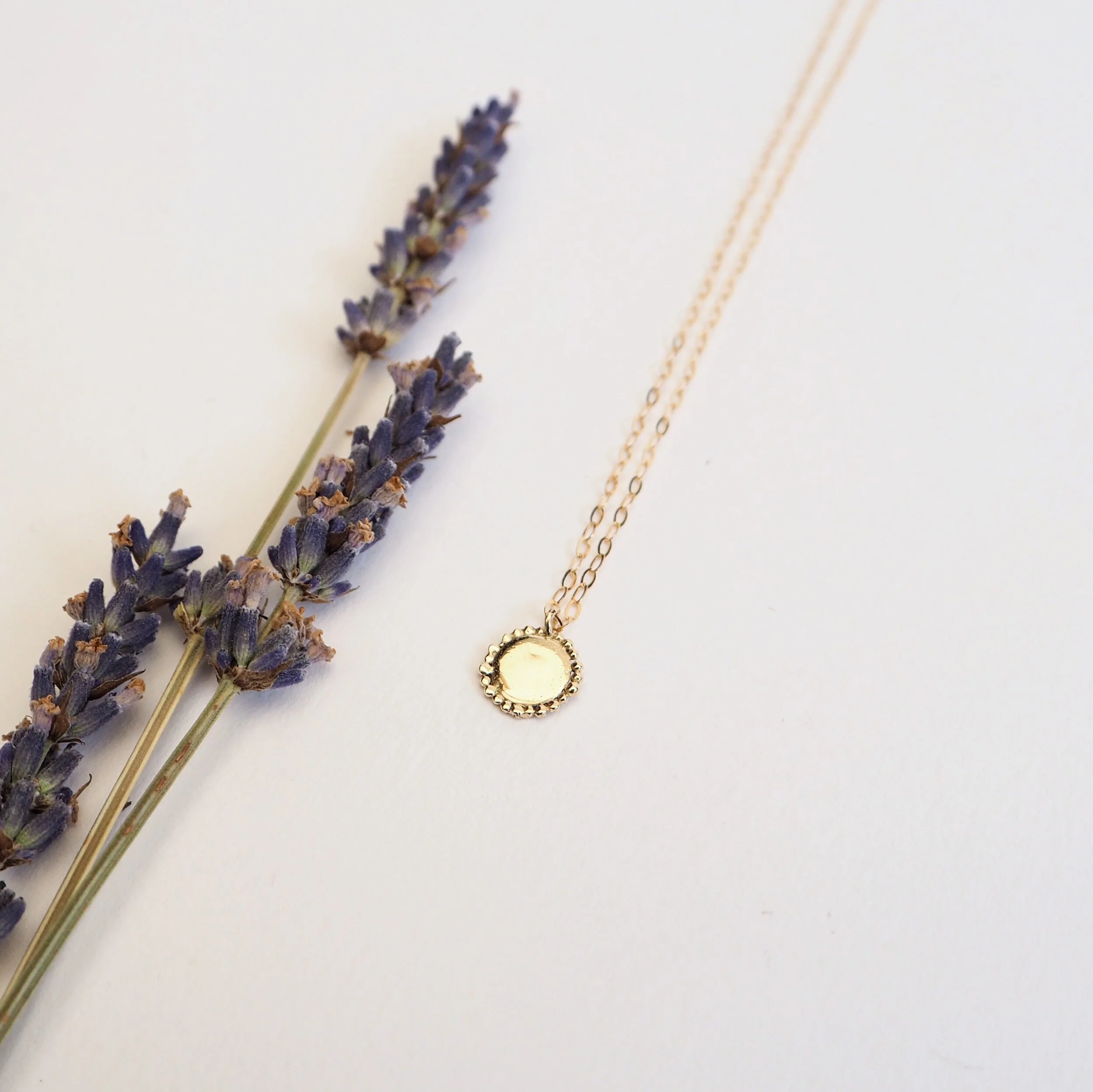 Sol, Recycled Gold Personalised Initial Necklace