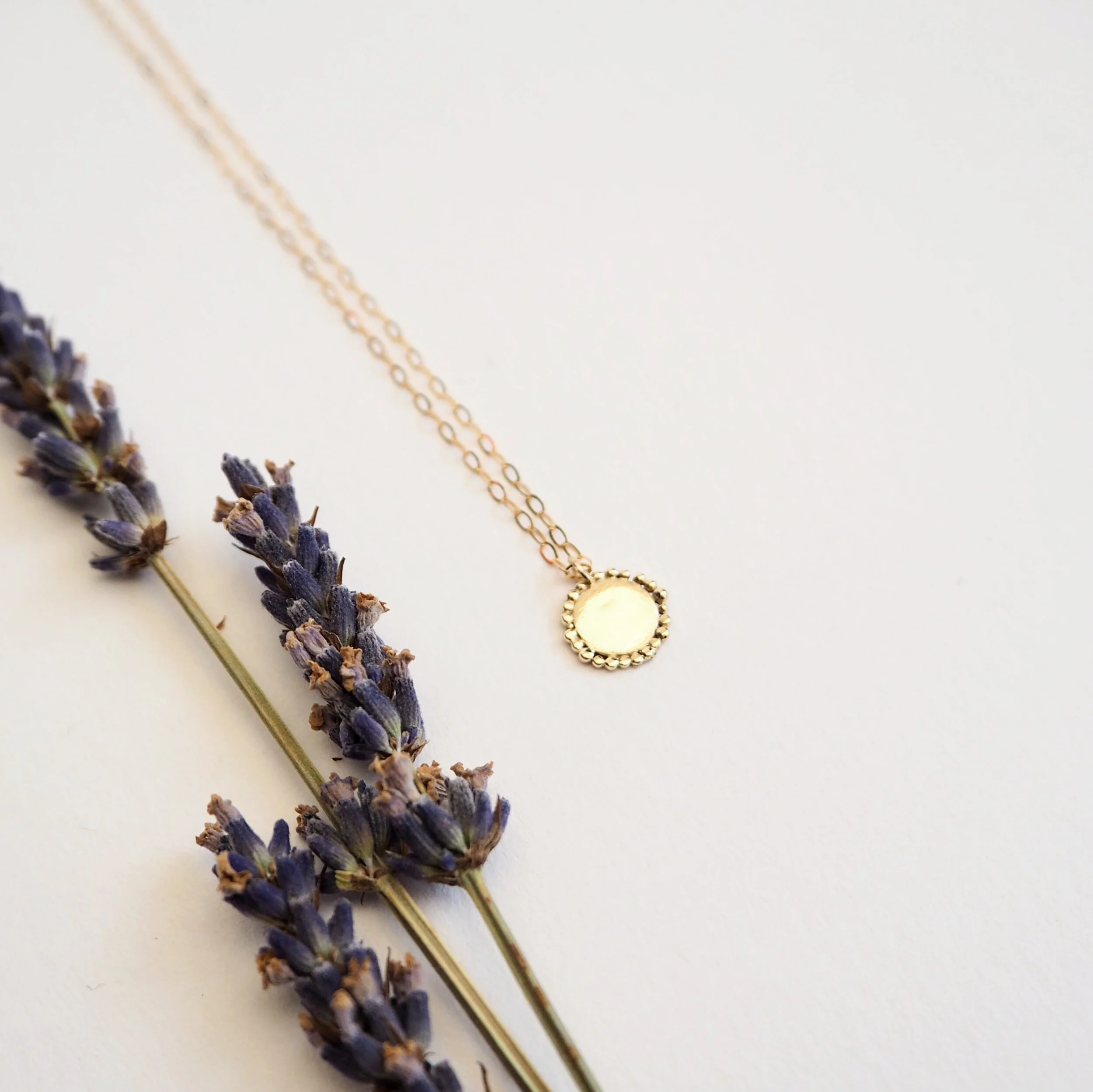 Sol, Recycled Gold Personalised Initial Necklace