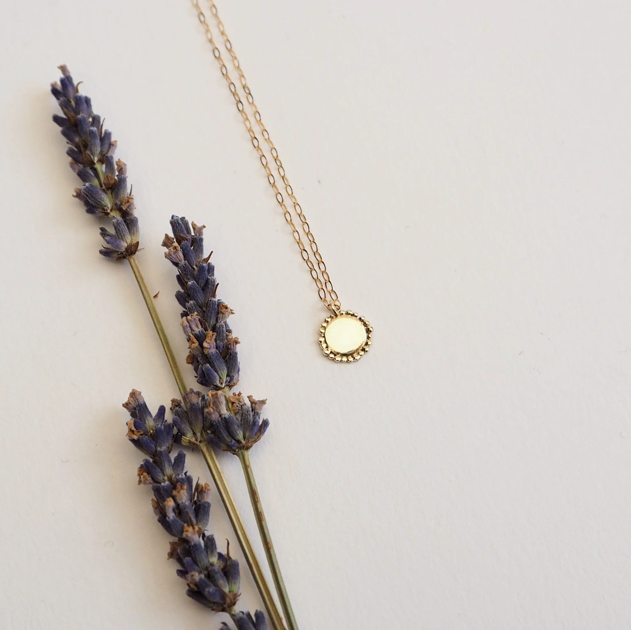 Sol, Recycled Gold Personalised Initial Necklace