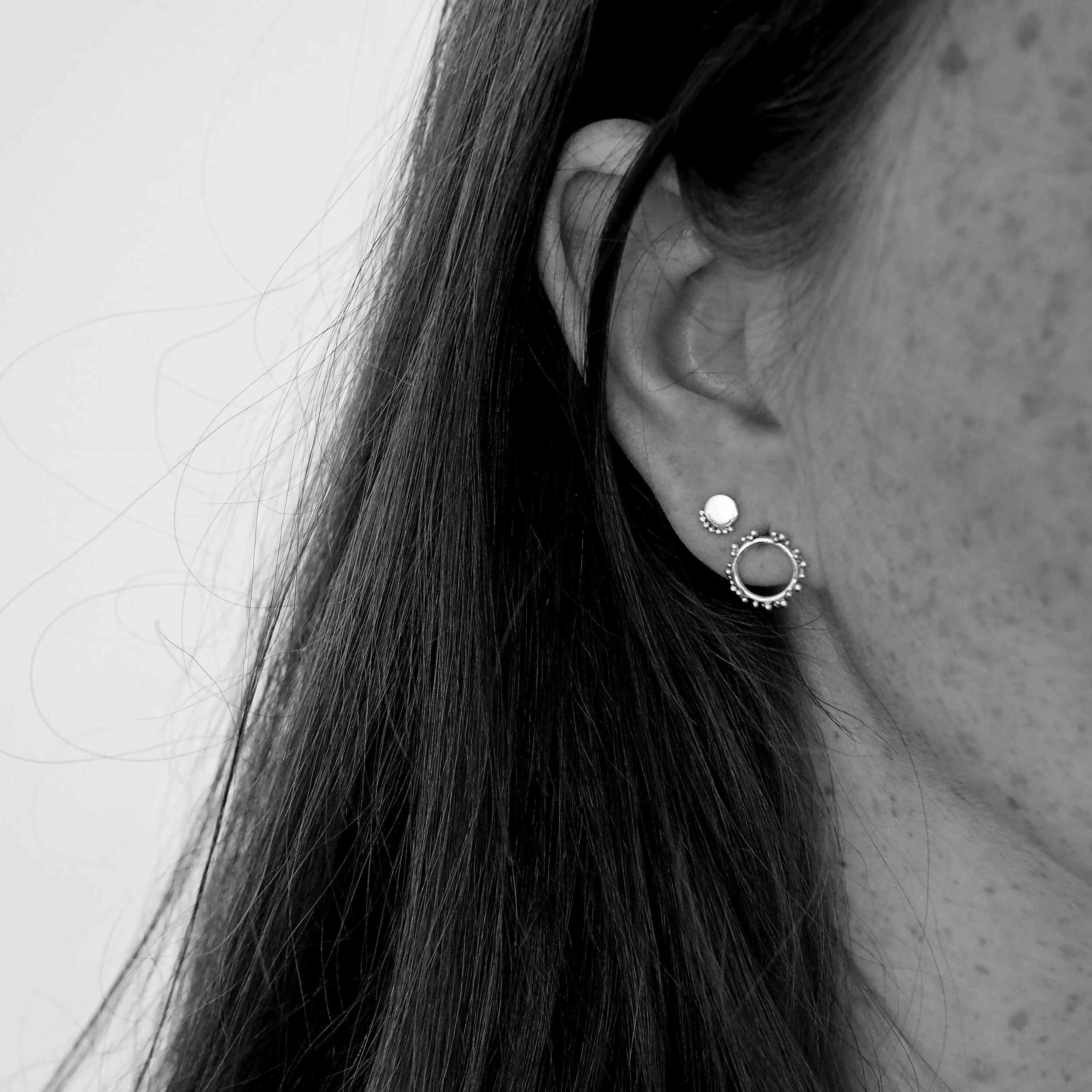 Sol, Rae Studs in Recycled Silver