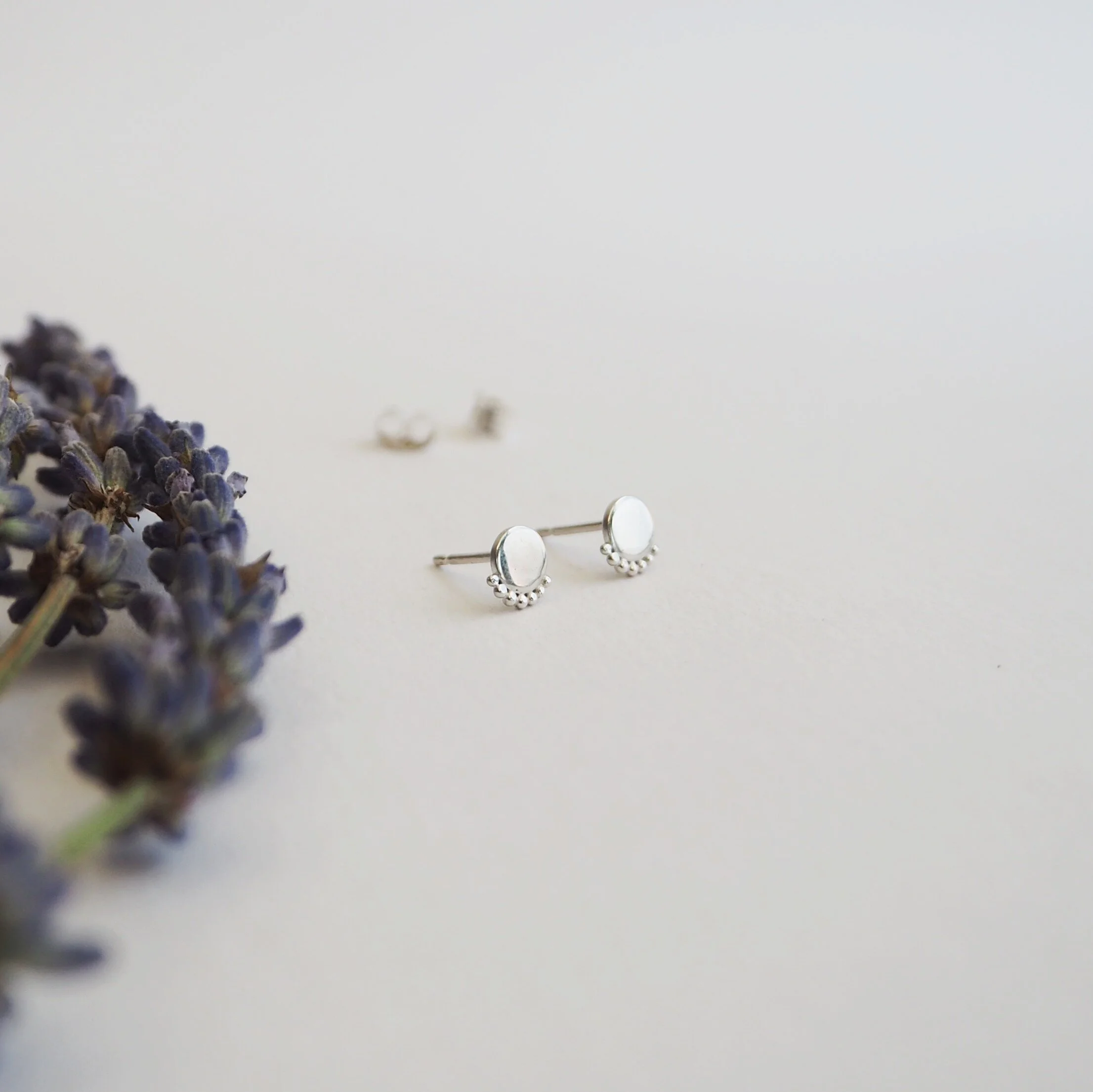 Sol, Rae Studs in Recycled Silver