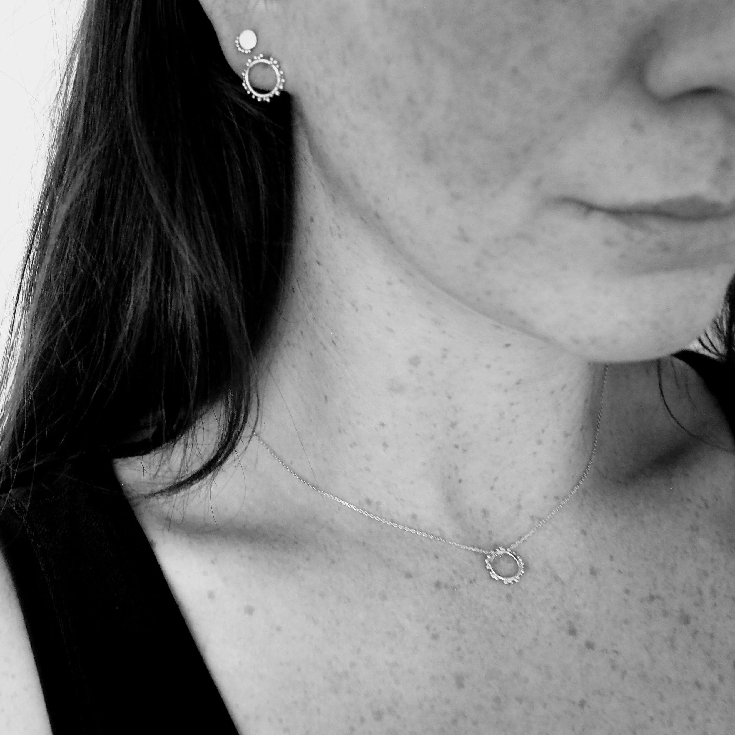 Sol Circle Necklace in Recycled Gold (Copy)