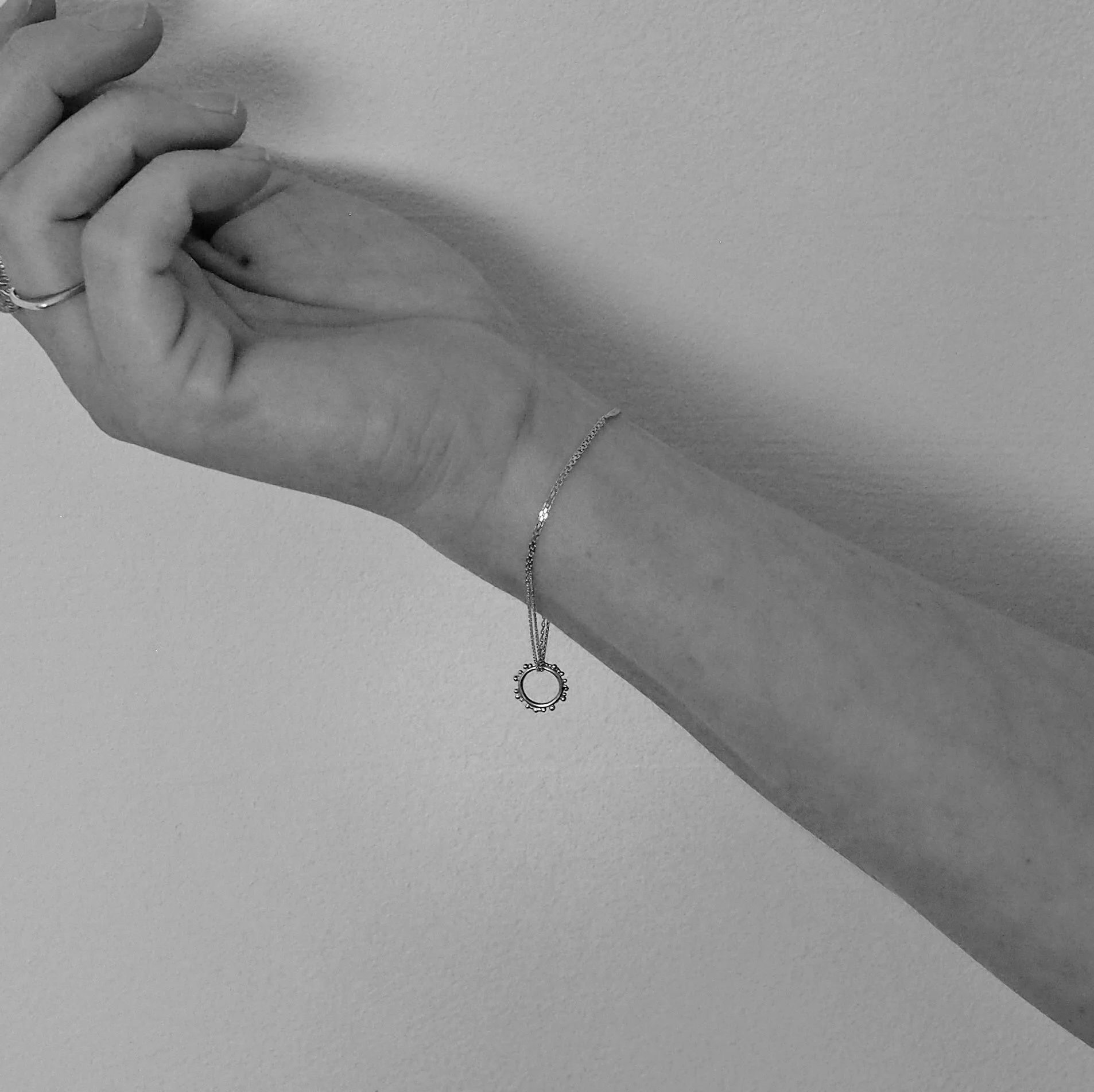 Sol Circle Bracelet in Recycled Gold