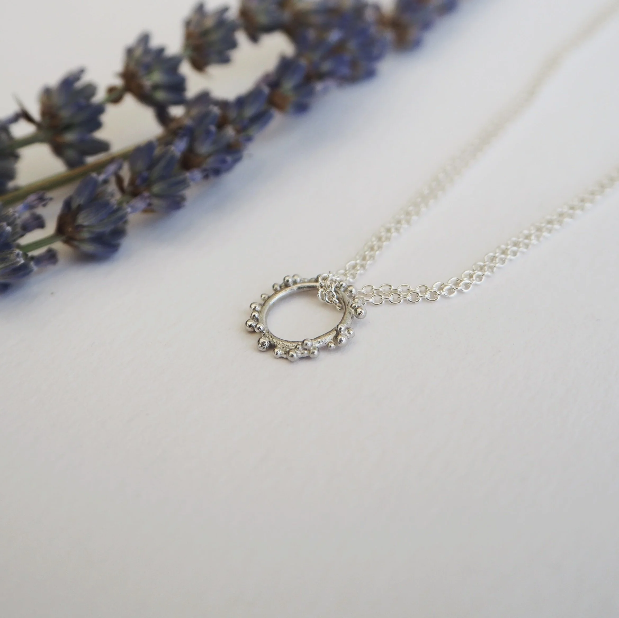 Sol Circle Bracelet in Recycled Silver