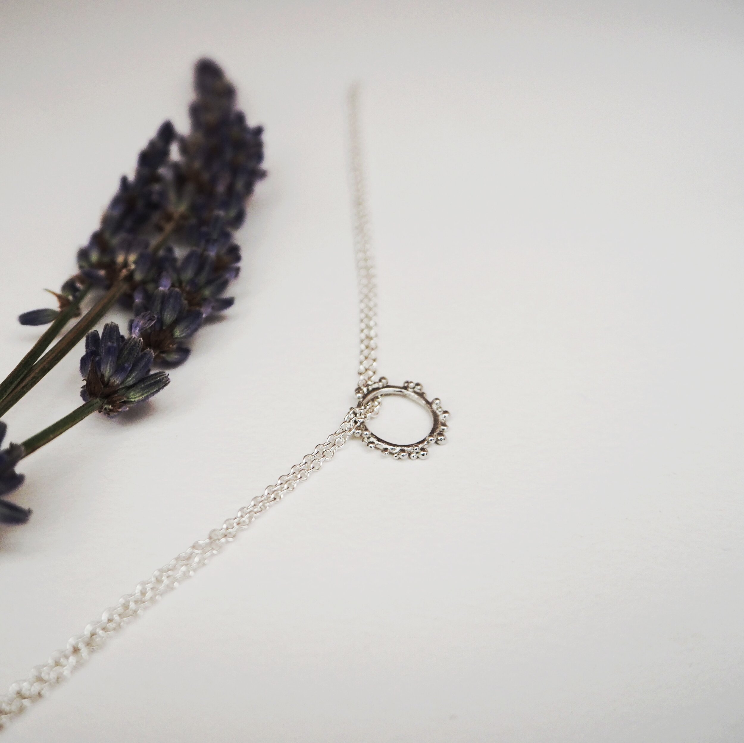 Sol Circle Bracelet in Recycled Silver