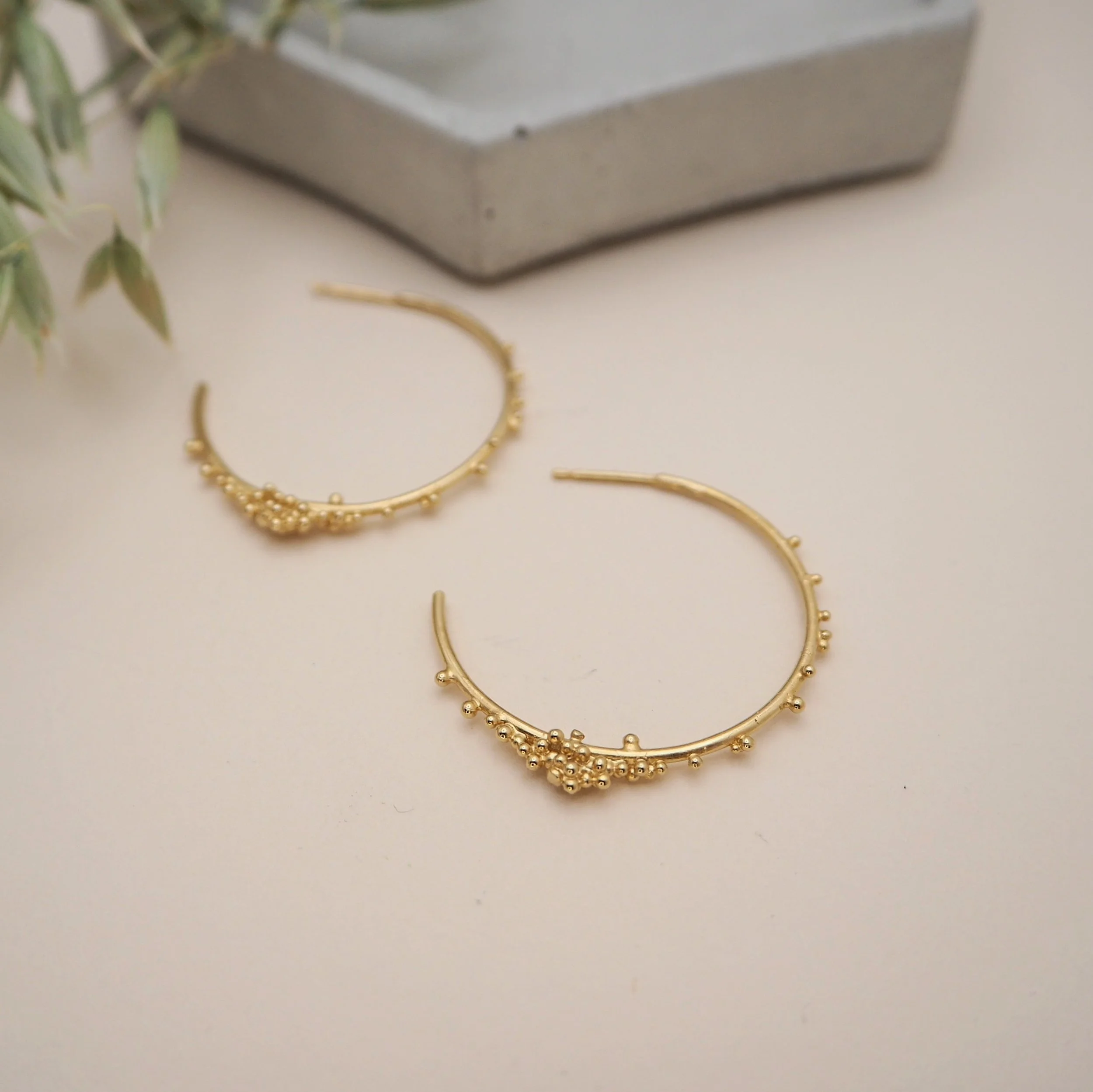 Sol Recycled Gold Hoops in Large