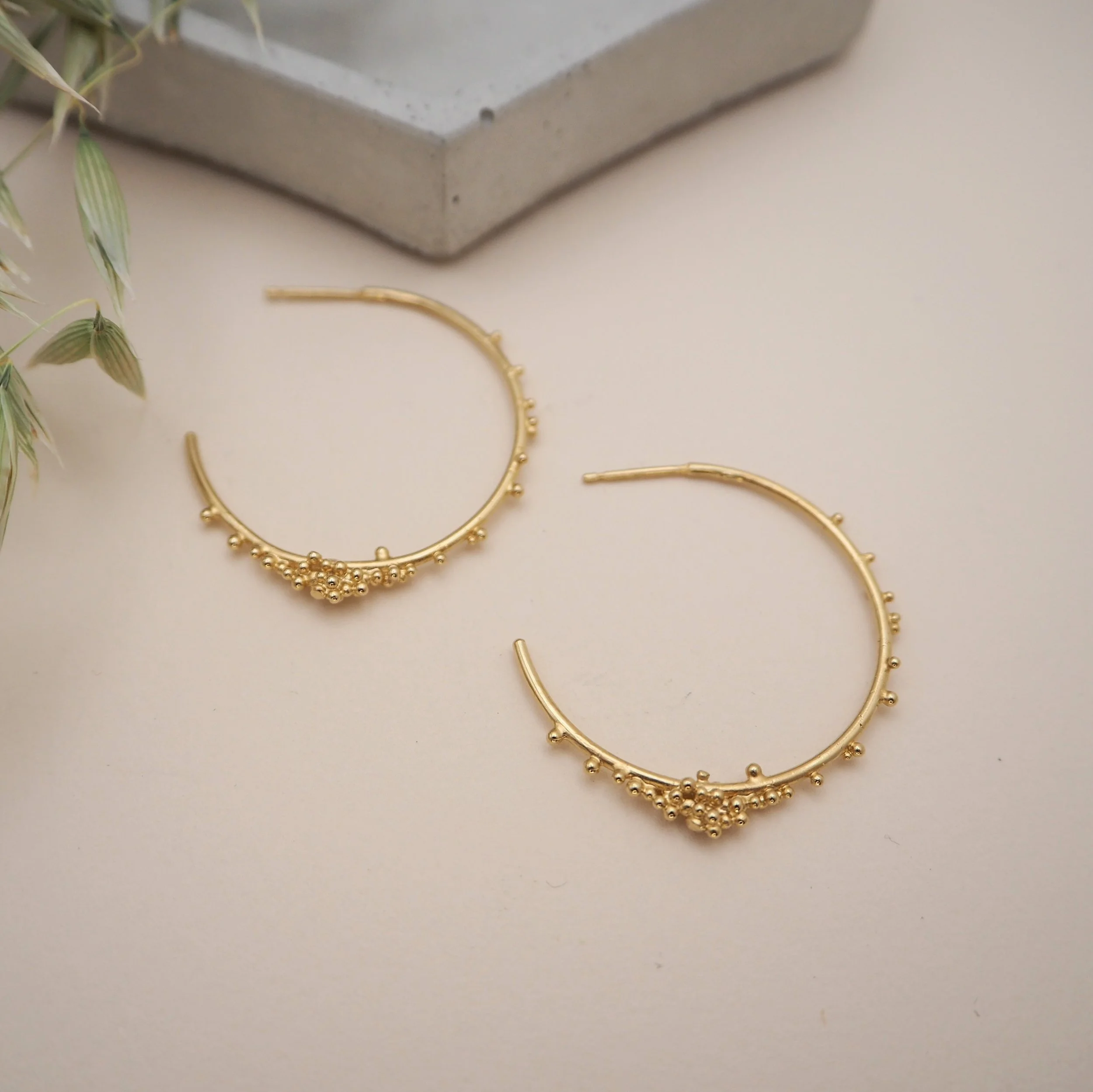 Sol Recycled Gold Hoops in Large