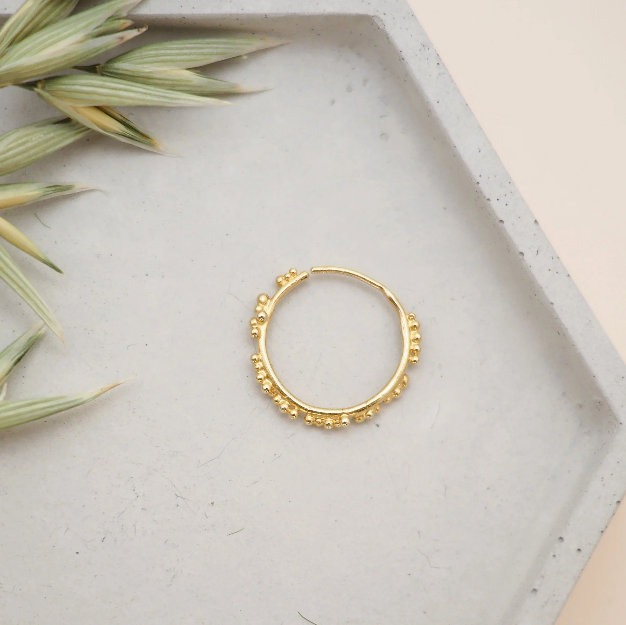 Recycled gold conch piercing or sleeper earring (Copy)