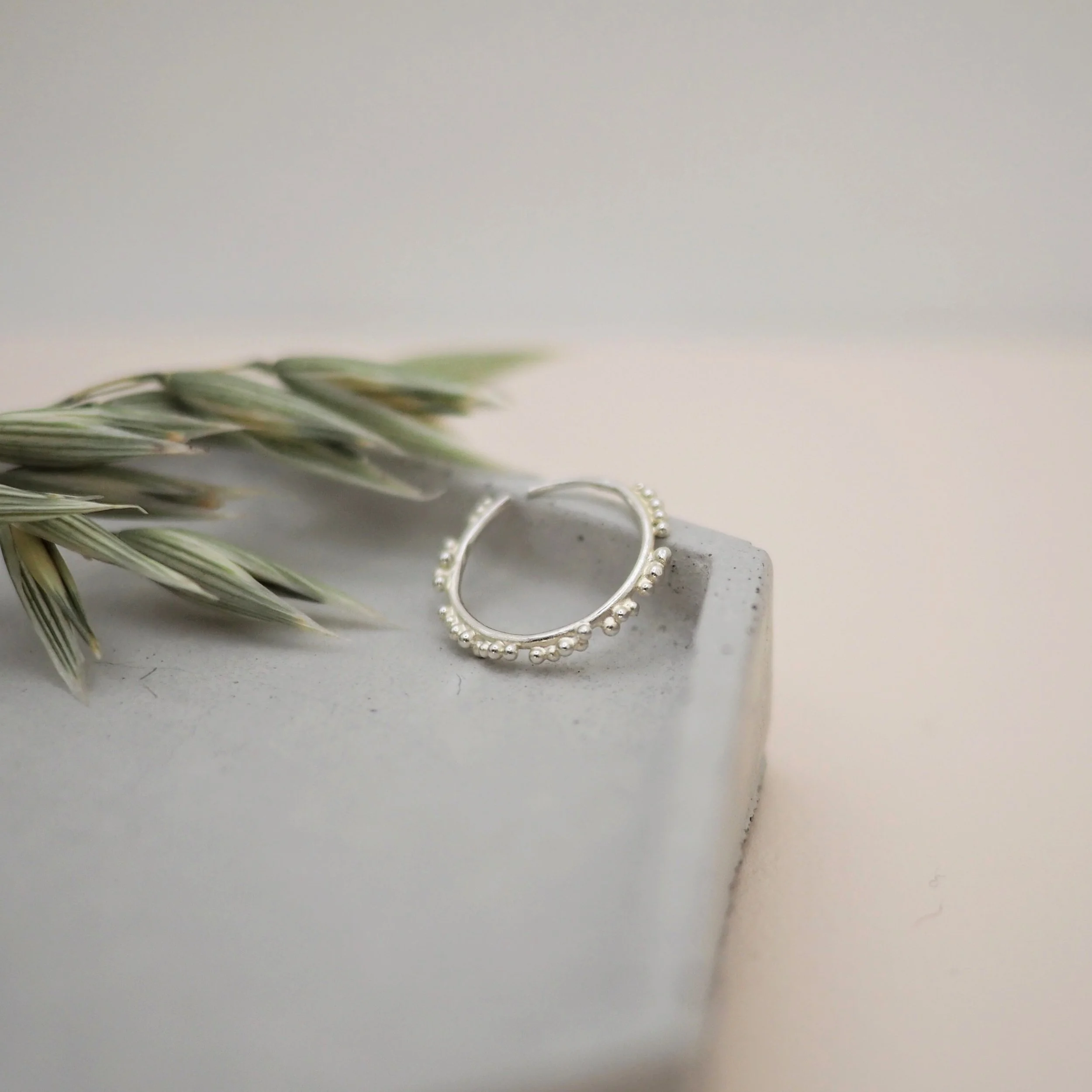 Sol sleeper conch piercing in recycled silver