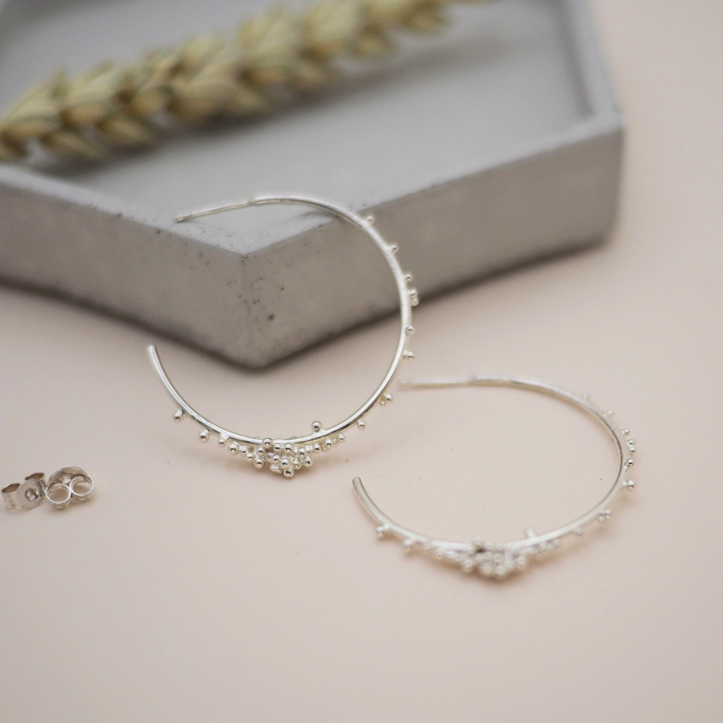Kate-Wainwright-Jewellery-Recycled-Silver-Granulated-Hoop-Earrings-Large-11.JPG