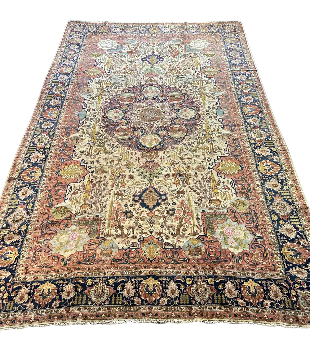 A One of a Kind Early 20th Century Tabriz Rug — Bakhtiyar
