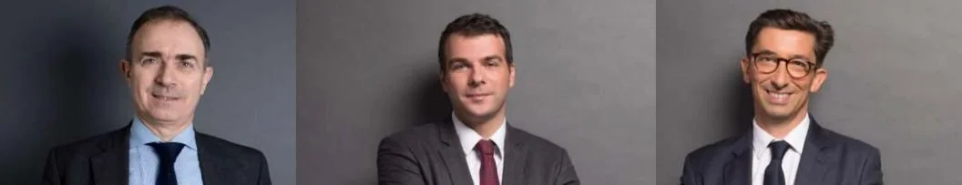 Maîtres Jean-Michel Communier, Raphael Weiss et Boris Martor, Avocats de l'équipe Projets / Droit public / Energie du cabinet Bird&Bird