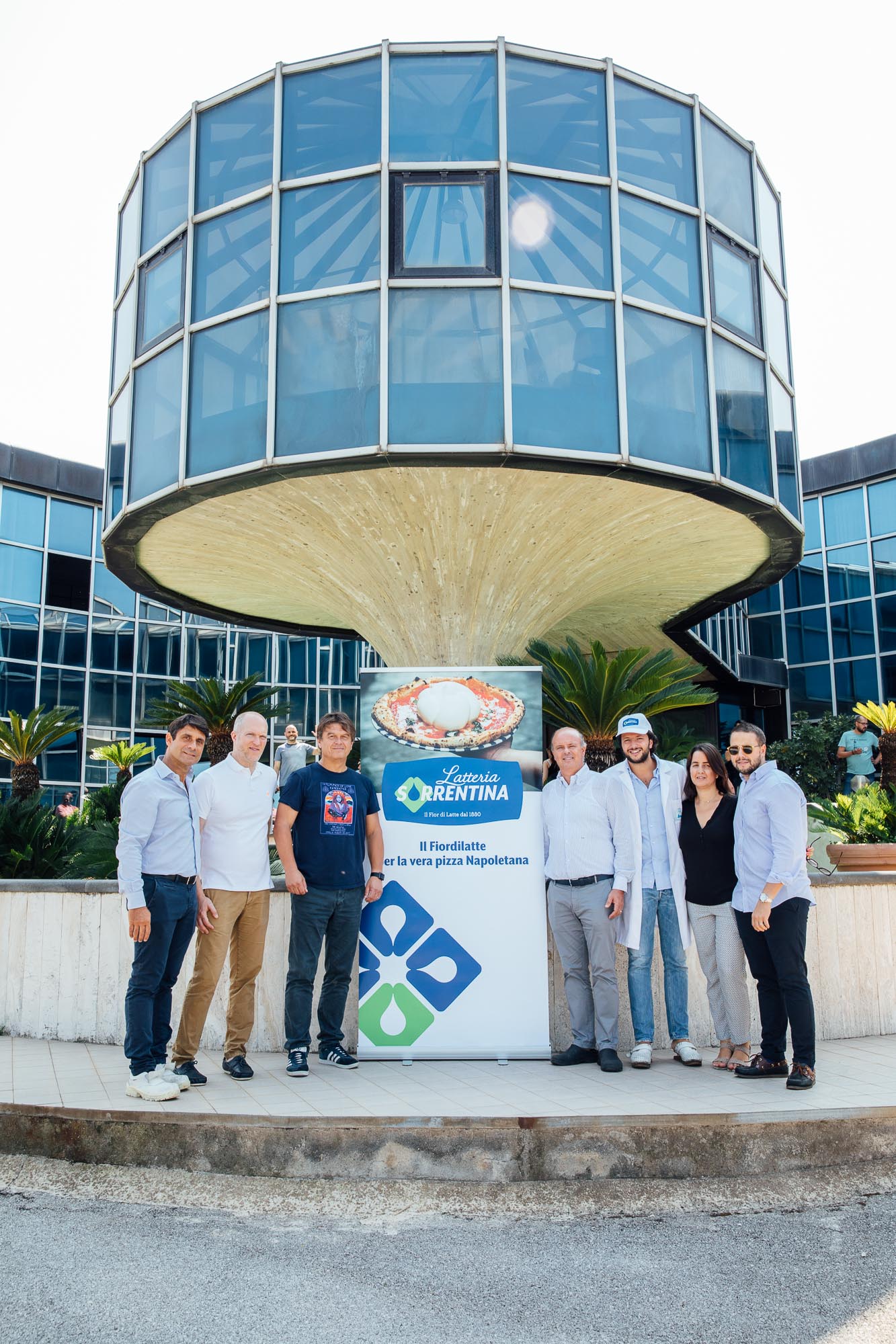 Peter Borg-Neal, Oakman Inns CEO, and Ross Pike, Oakman Inns Chef Director with the team from Latteria Sorrentina and Salvo 1968 Ltd