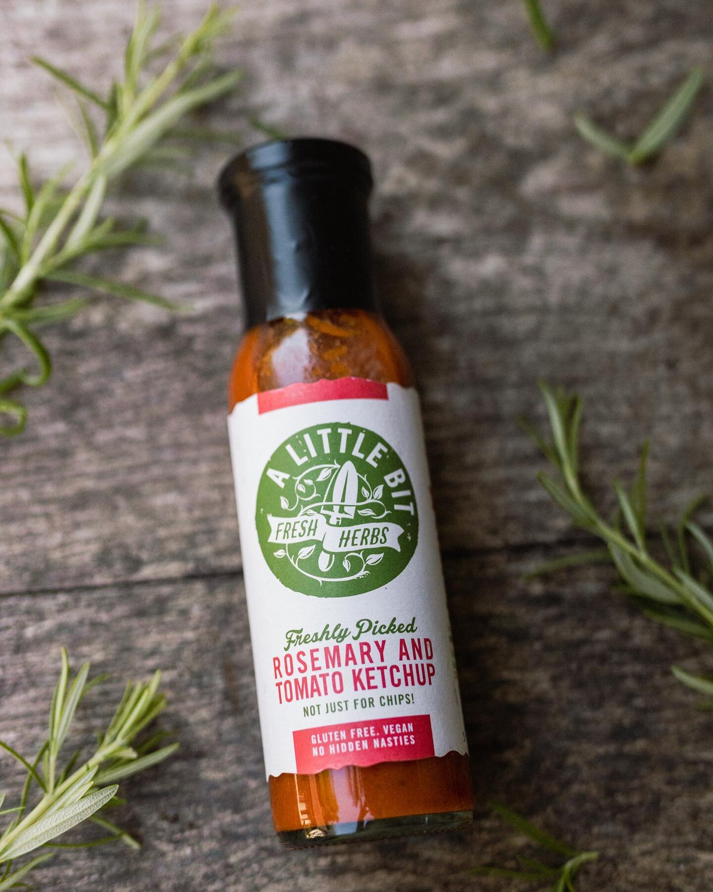 Let's Ket'chup. Did you know? Our Rosemary and Tomato Ketchup is made using fresh herbs! 

This sauce is 'a little bit' exciting, as not only it is packed full of goodness, it's also incredibly versatile. Dip your chips, add to your sausage sarnie or