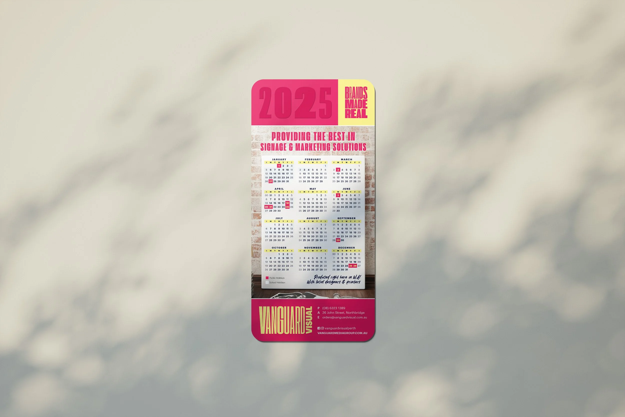 Vanguard Visual 2025 Calendar