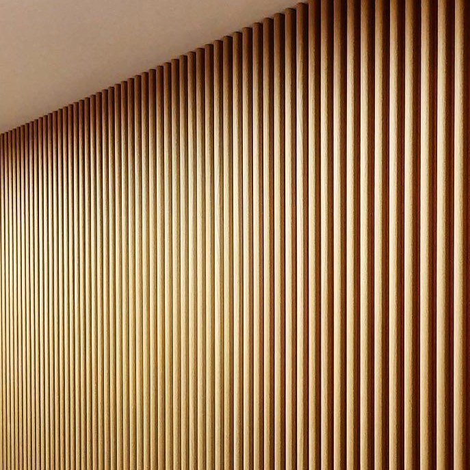 Lobby ⁣
⁣
⁣
#acoustics #wood #profile #wall #panel #lobbydesign #brandwall #sustainable #interior #luomoa