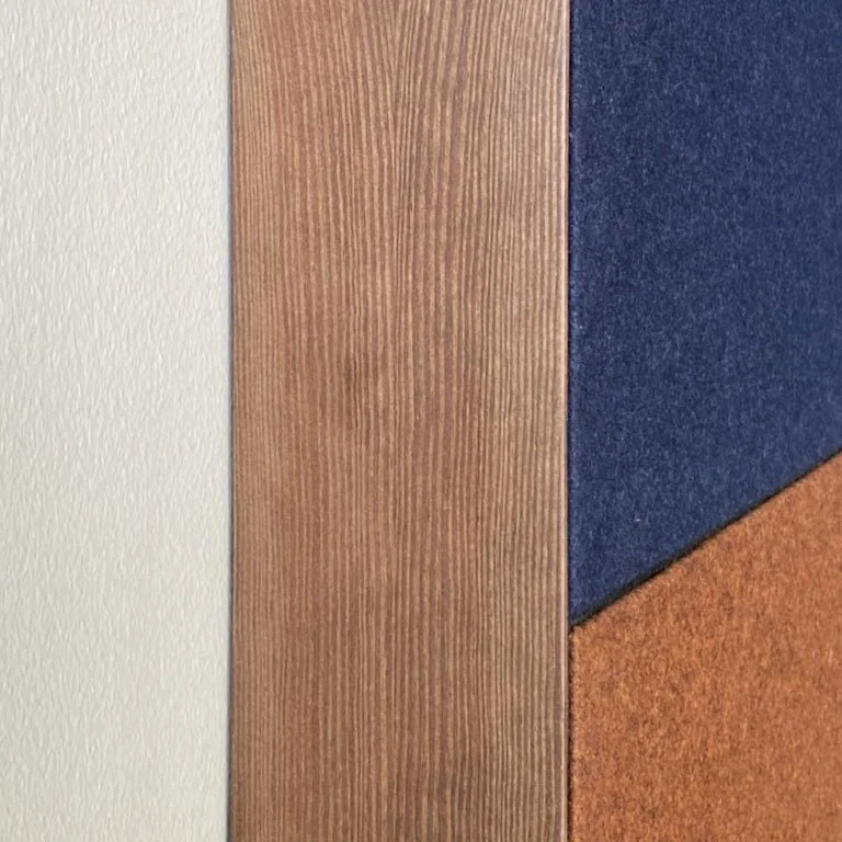Acoustic textile panel detail