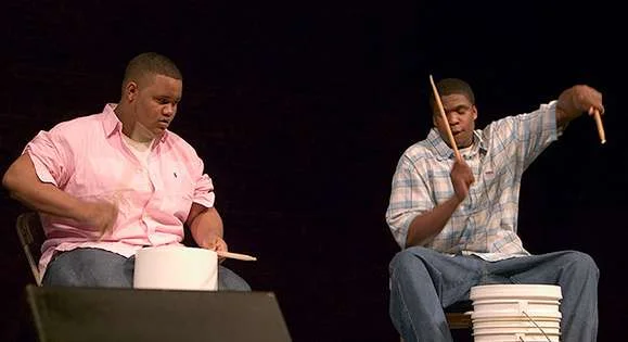 Raphael and Jerome from Youth Alive at 2005 RiverMASS at St. Stephen's. photo: Keith Emerling