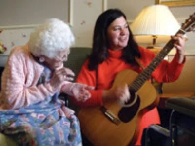 with resident at Pine Hill