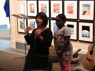 workshop for "Zoom" with guest conductor from audience photo: Stephanie Plunkett