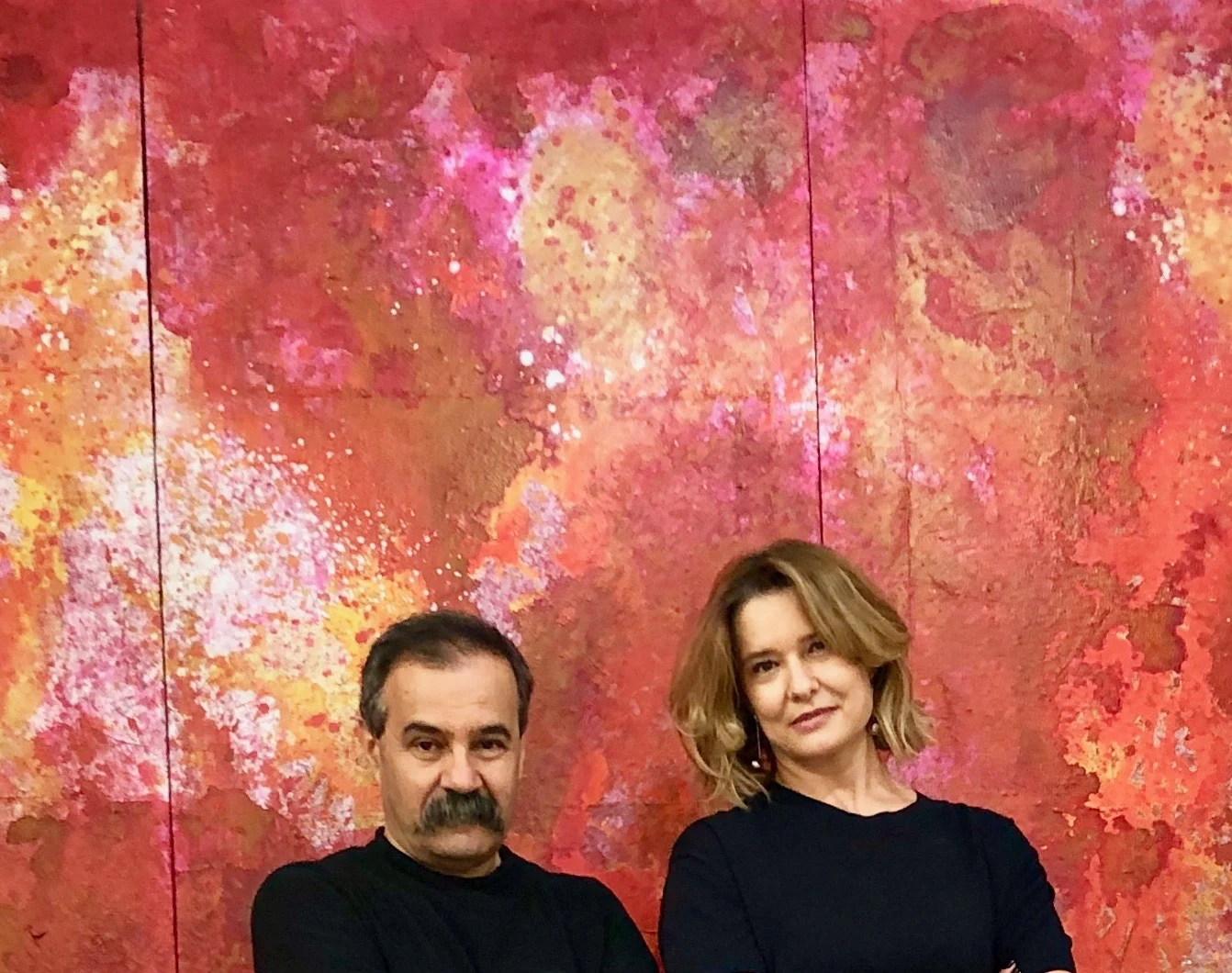 With artist Himat Ali
