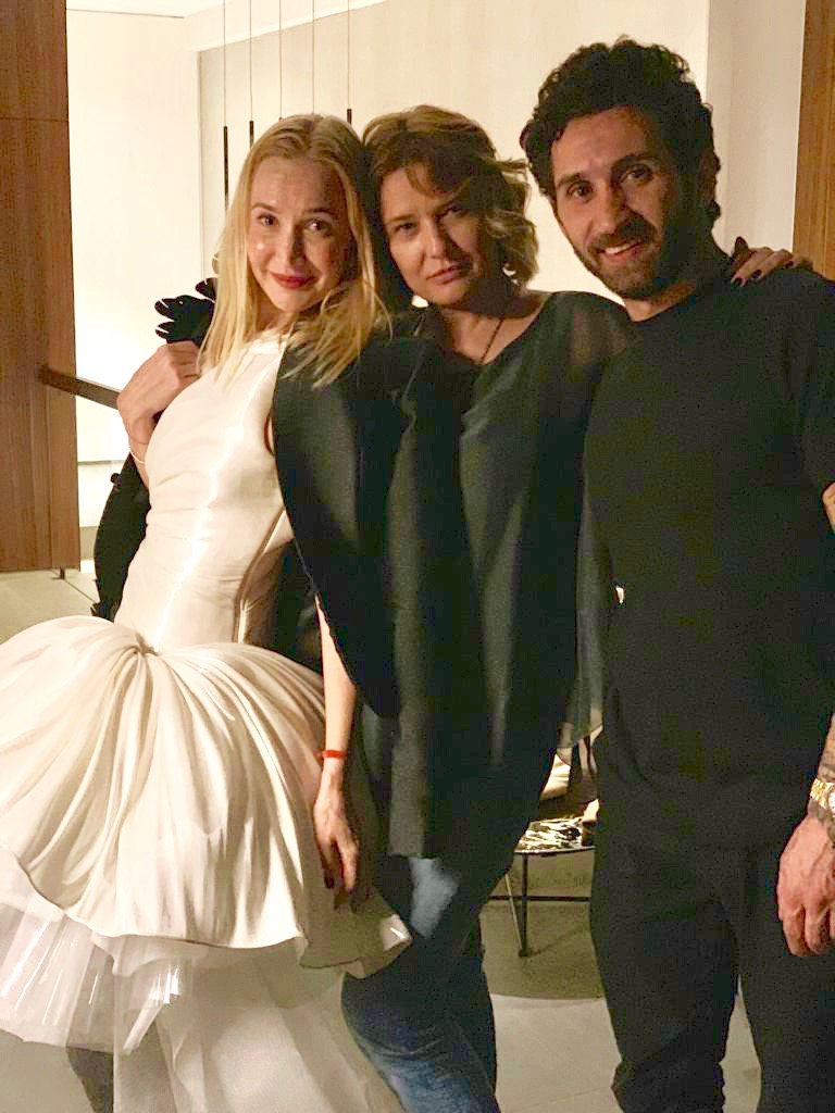 With Oona Chanel and fashion designer Jean Louis Sabaji