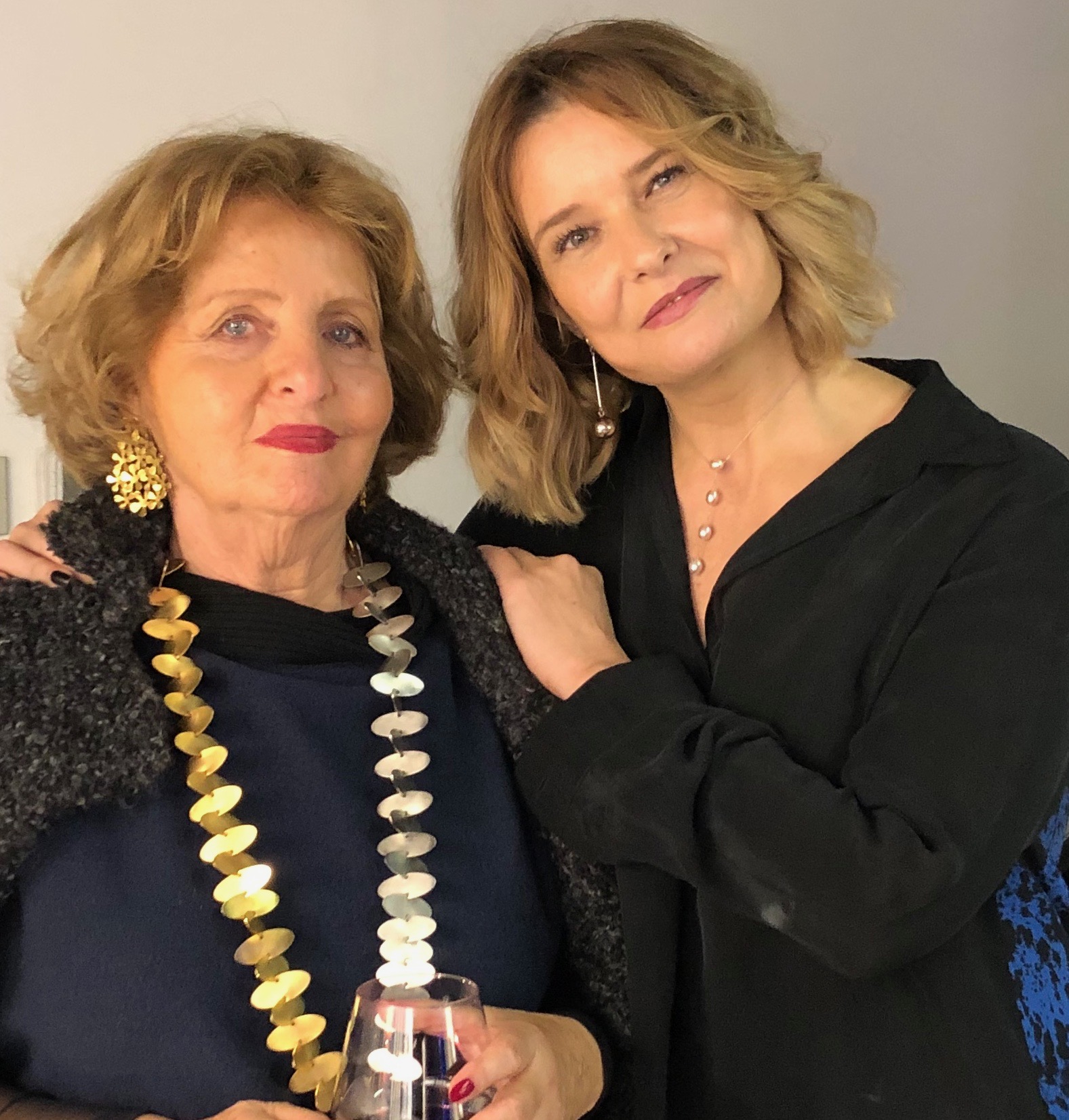 With artist Hind Nasser